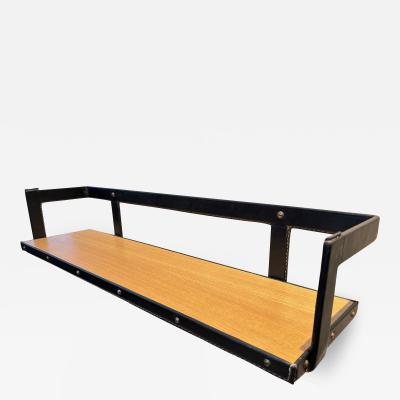 Jacques Adnet Jacques Adnet sgenuin uperb hand stitched e shelf