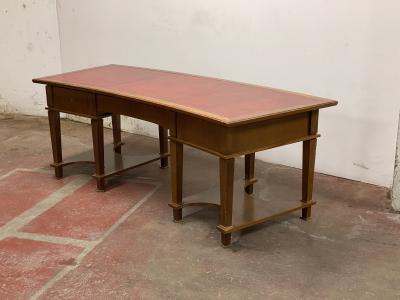 Jacques Adnet Jacques Adnet superb curved Neo classical desk