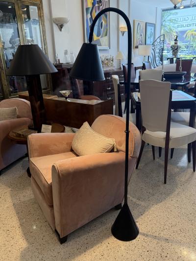 Jacques Adnet Leather Wrapped Floor Lamp in the Style of Jacques Adnet 1950