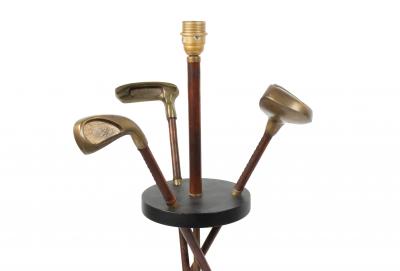 Jacques Adnet Mid Century Jacques Adnet Golf Club Floor Lamp