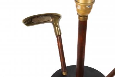 Jacques Adnet Mid Century Jacques Adnet Golf Club Floor Lamp