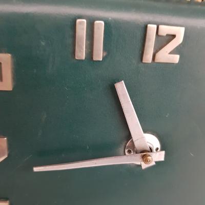 Jacques Adnet Mid Century Modern stitched saddle leather desk set attributed to Jacques Adnet