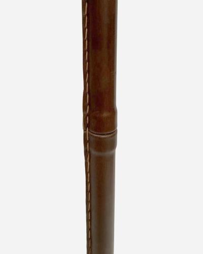 Jacques Adnet Night valet in tan leather with saddle stitching by J Adnet France circa 1960