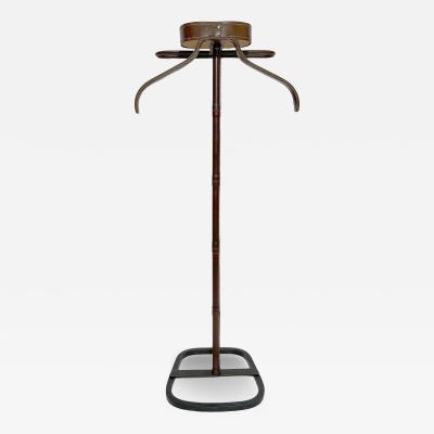 Jacques Adnet Night valet in tan leather with saddle stitching by J Adnet France circa 1960