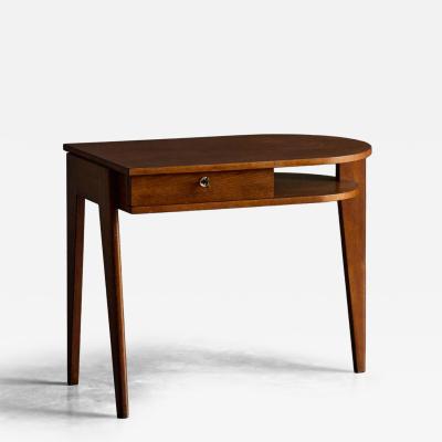 Jacques Adnet Oak Tripod Desk by Jacques Adnet France 1950s
