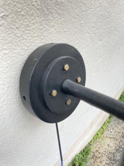 Jacques Adnet One single tall Lantern wall light by Jacques Adnet