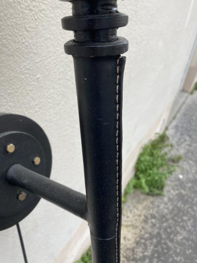 Jacques Adnet One single tall Lantern wall light by Jacques Adnet