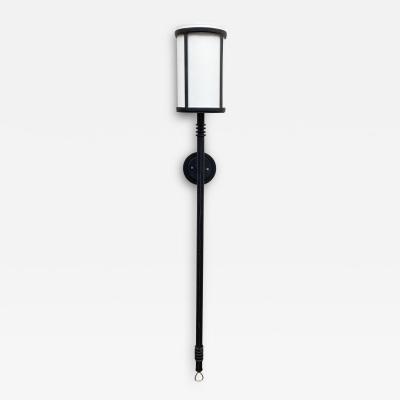 Jacques Adnet One single tall Lantern wall light by Jacques Adnet