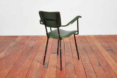 Jacques Adnet PAIR OF JACQUES ADNET ARMCHAIRS