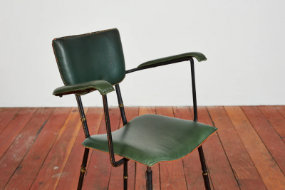 Jacques Adnet PAIR OF JACQUES ADNET ARMCHAIRS