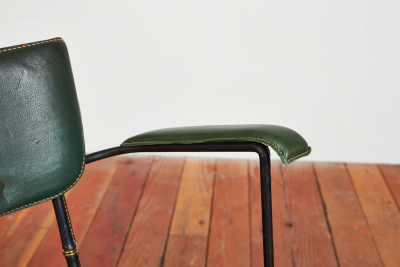 Jacques Adnet PAIR OF JACQUES ADNET ARMCHAIRS