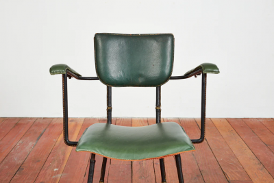 Jacques Adnet PAIR OF JACQUES ADNET ARMCHAIRS