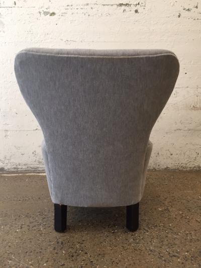 Jacques Adnet Pair of 1930s French Slipper Chairs Style of Jacques Adnet