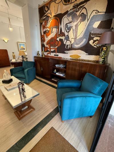 Jacques Adnet Pair of Art Deco Club Chairs Attributed to Jacques Adnet France c 1930
