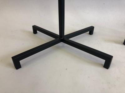 Jacques Adnet Pair of French Mid Century Modern Iron Parchment Floor Lamps by Jacques Adnet