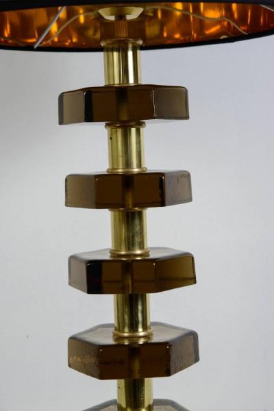 Jacques Adnet Pair of lamps in the style of Jacques Adnet