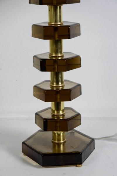 Jacques Adnet Pair of lamps in the style of Jacques Adnet