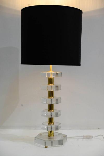 Jacques Adnet Pair of lamps in the style of Jacques Adnet