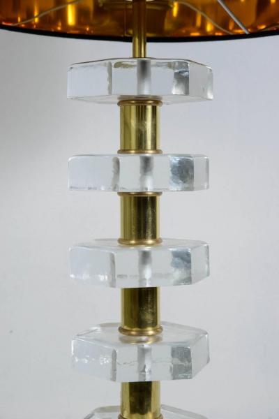 Jacques Adnet Pair of lamps in the style of Jacques Adnet