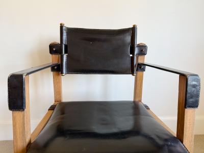 Jacques Adnet RARE JACQUES ADNET CHAIR