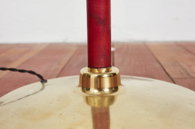 Jacques Adnet RED JACQUES ADNET STYLE FLOOR LAMP