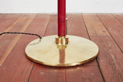 Jacques Adnet RED JACQUES ADNET STYLE FLOOR LAMP