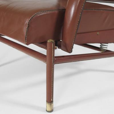 Jacques Adnet Rare Pair of Armchairs