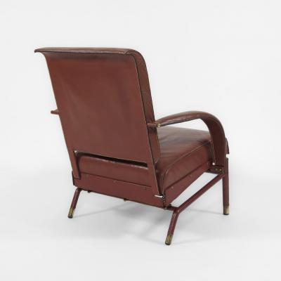 Jacques Adnet Rare Pair of Armchairs