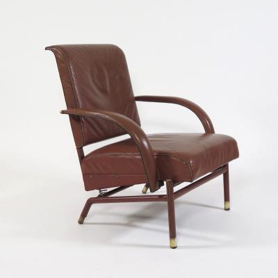 Jacques Adnet Rare Pair of Armchairs
