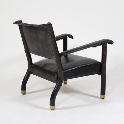 Jacques Adnet Rare Pair of armchairs