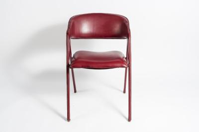 Jacques Adnet Rare Stitched Leather Armchair By Jacques Adnet