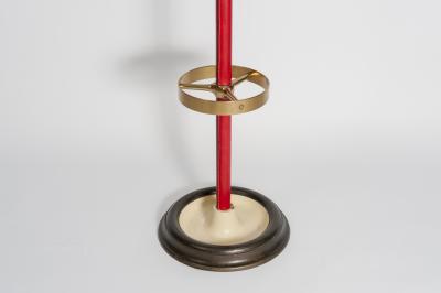 Jacques Adnet Rare Stitched Leather coat stand by Jacques Adnet