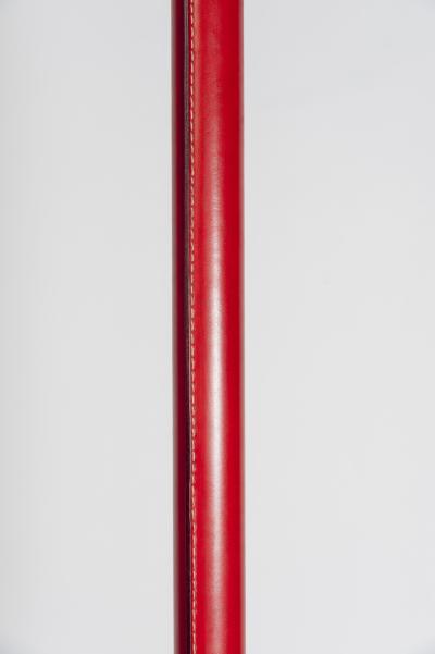 Jacques Adnet Rare Stitched Leather coat stand by Jacques Adnet