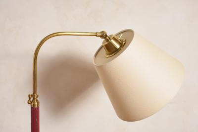 Jacques Adnet Red Jacques Adnet Style Floor Lamp