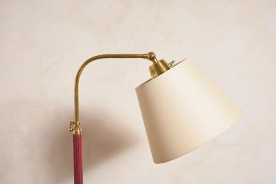 Jacques Adnet Red Jacques Adnet Style Floor Lamp