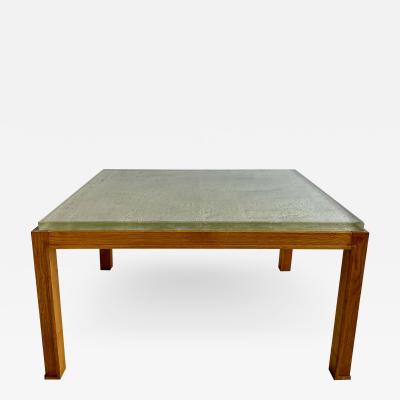 Jacques Adnet SAINT GOBAIN GLASS TOP TABLE