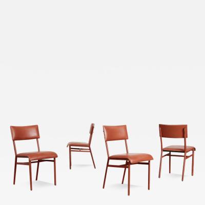 Jacques Adnet SET OF JACQUES ADNET CHAIRS