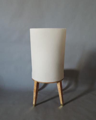 Jacques Adnet Set of 8 Fine French 1950s Bleached Mahogany Dining Chairs by Jacques Adnet