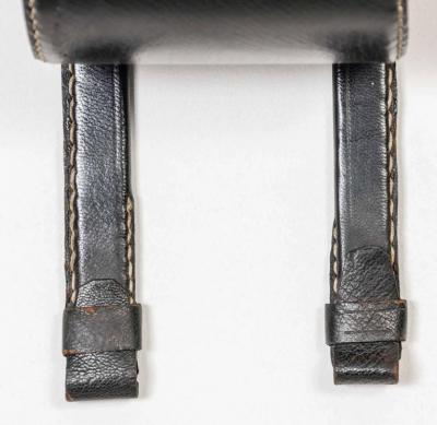 Jacques Adnet Stitched Leather Book Rack By Jacques Adnet