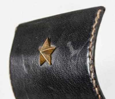 Jacques Adnet Stitched Leather Book Rack By Jacques Adnet