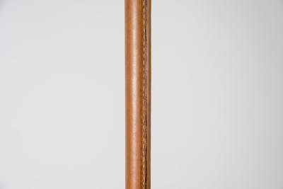 Jacques Adnet Stitched Leather Coat Rack