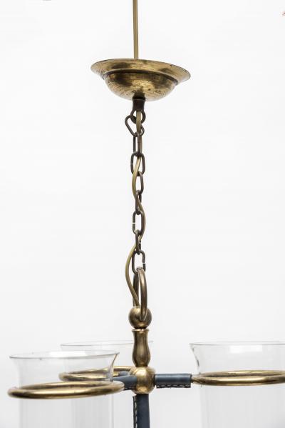 Jacques Adnet Stitched Leather Pendant by Jacques Adnet