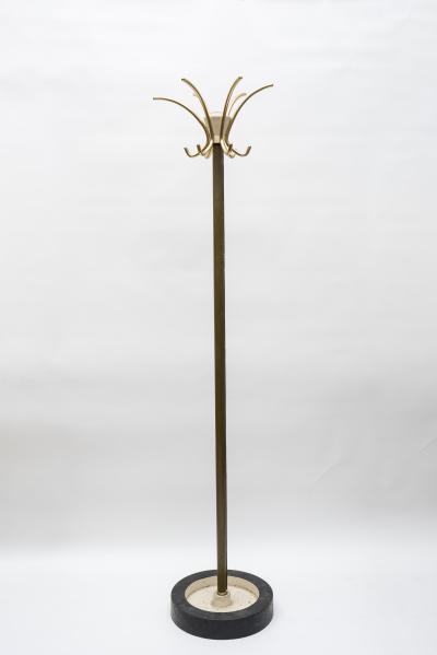 Jacques Adnet Stitched Leather coat stand by Jacques Adnet