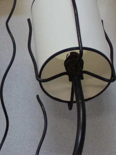Jacques Adnet Three large 1950 s wall lights by Jacques Adnet France 1950