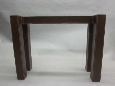 Jacques Adnet Two French Leather Mid Century Consoles in the Style of Jacques Adnet