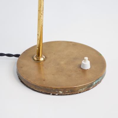 Jacques Biny 1950s Brass Table Lamp Attributed to Jacques Biny