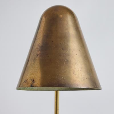 Jacques Biny 1950s Brass Table Lamp Attributed to Jacques Biny