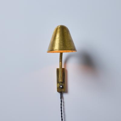 Jacques Biny 1950s Jacques Biny Brass Articulating Wall Lamp
