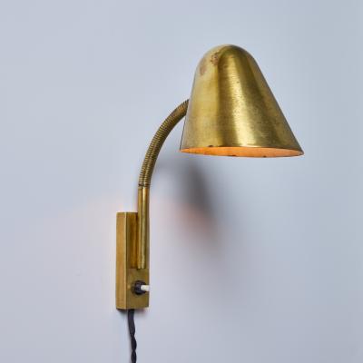 Jacques Biny 1950s Jacques Biny Brass Articulating Wall Lamp