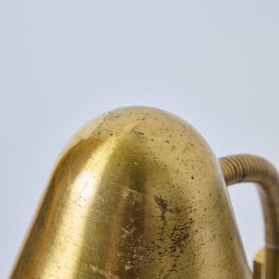 Jacques Biny 1950s Jacques Biny Brass Articulating Wall Lamp